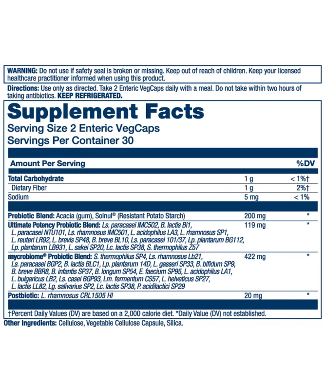 Complete Probiotic Ultimate Potency Solaray