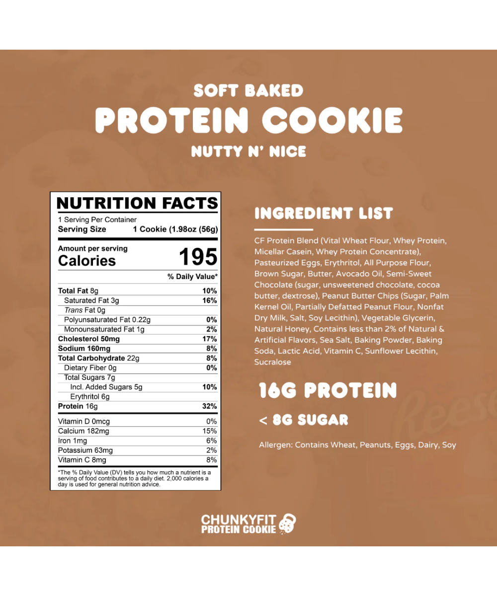 ChunkyFit Protein Cookie Single