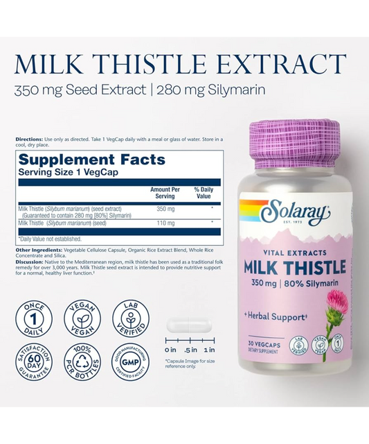 Milk Thistle Seed Extract 350mg
