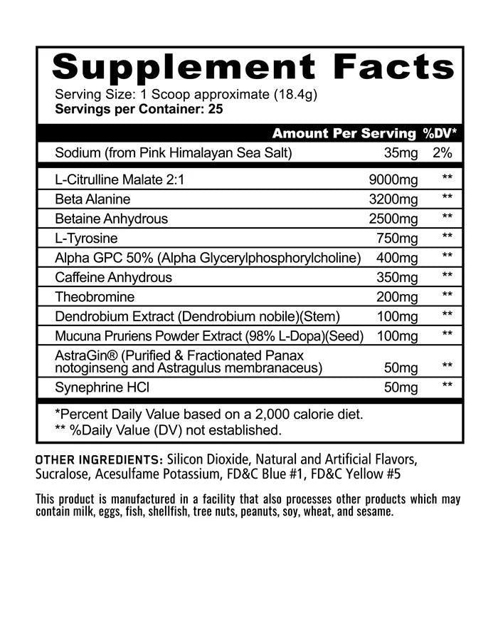 Pandamic Extreme Preworkout