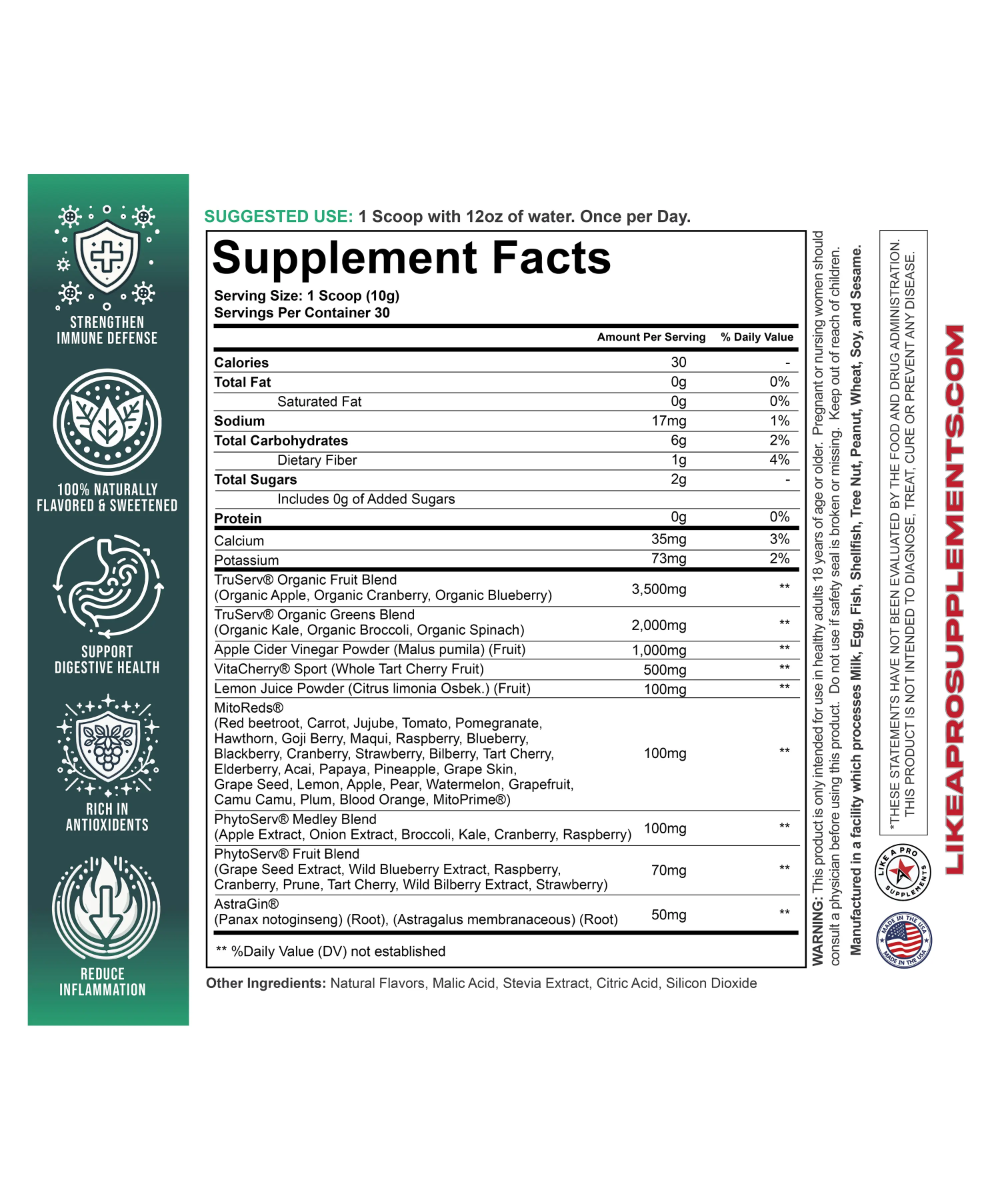 Daily Nutrition™️ - Fruits + Greens + Reds + Digestion