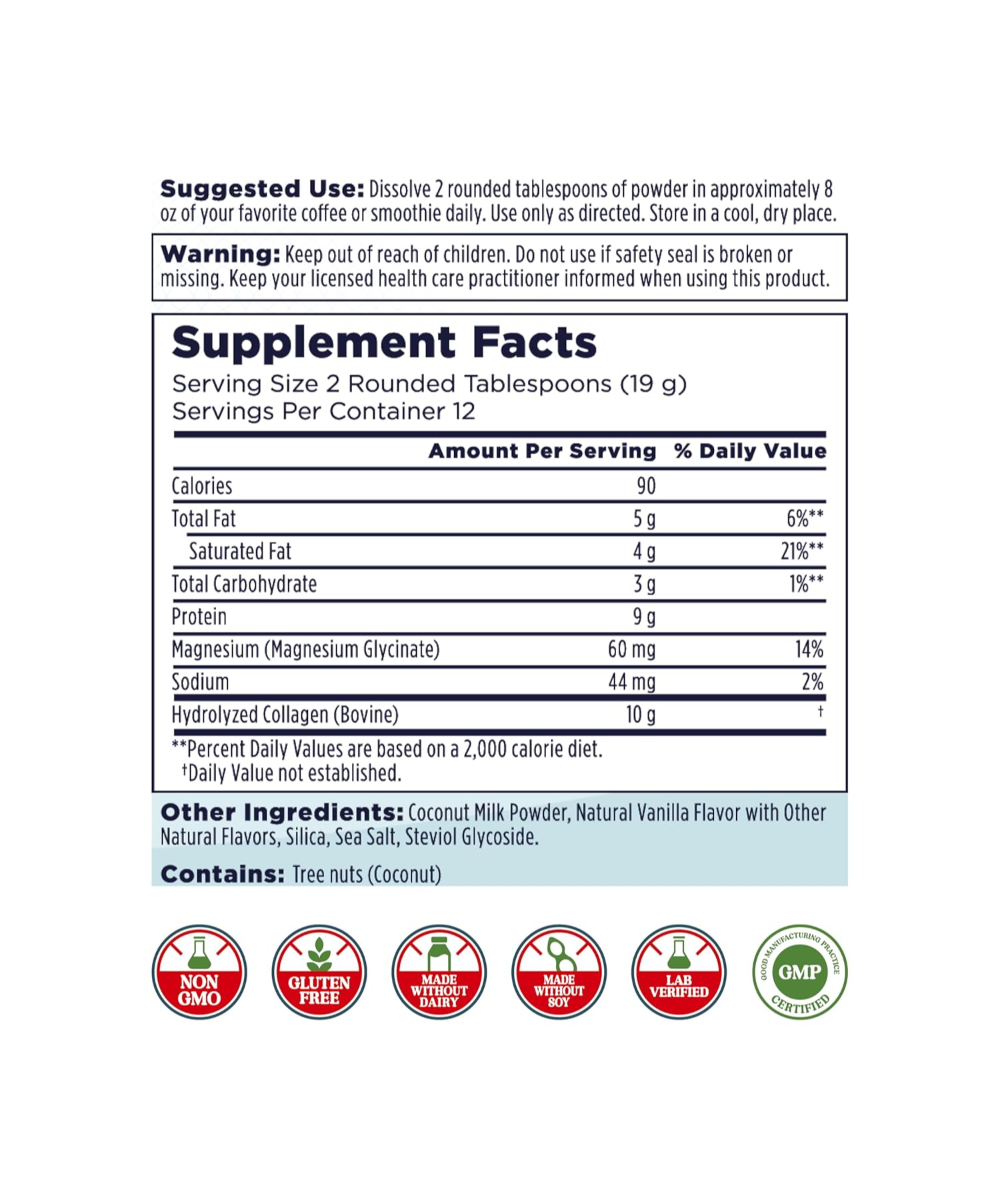 Magnesium Glycinate Collagen Creamer