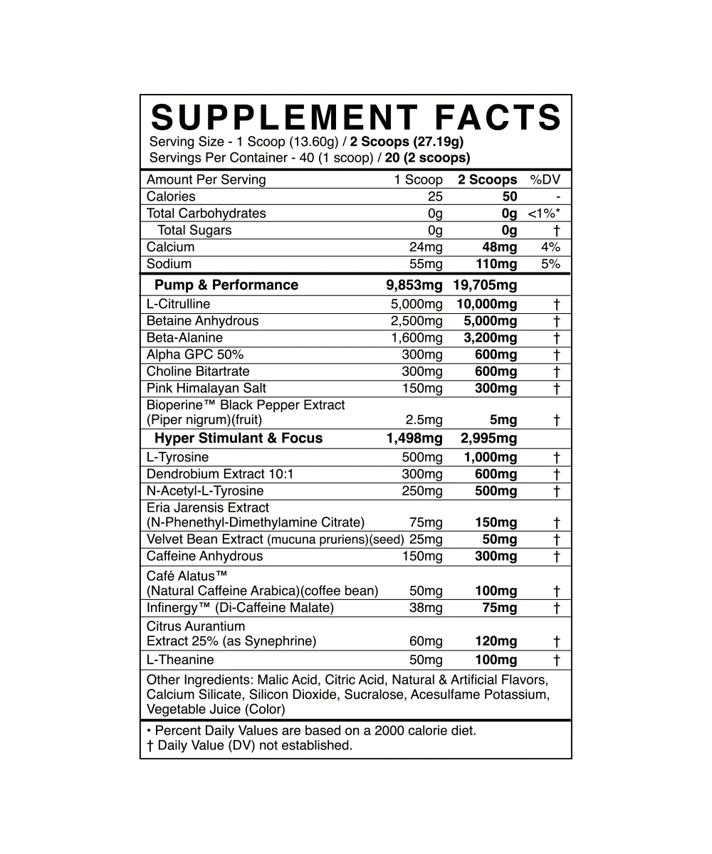 Defy Hyperstimulant Pre-Workout