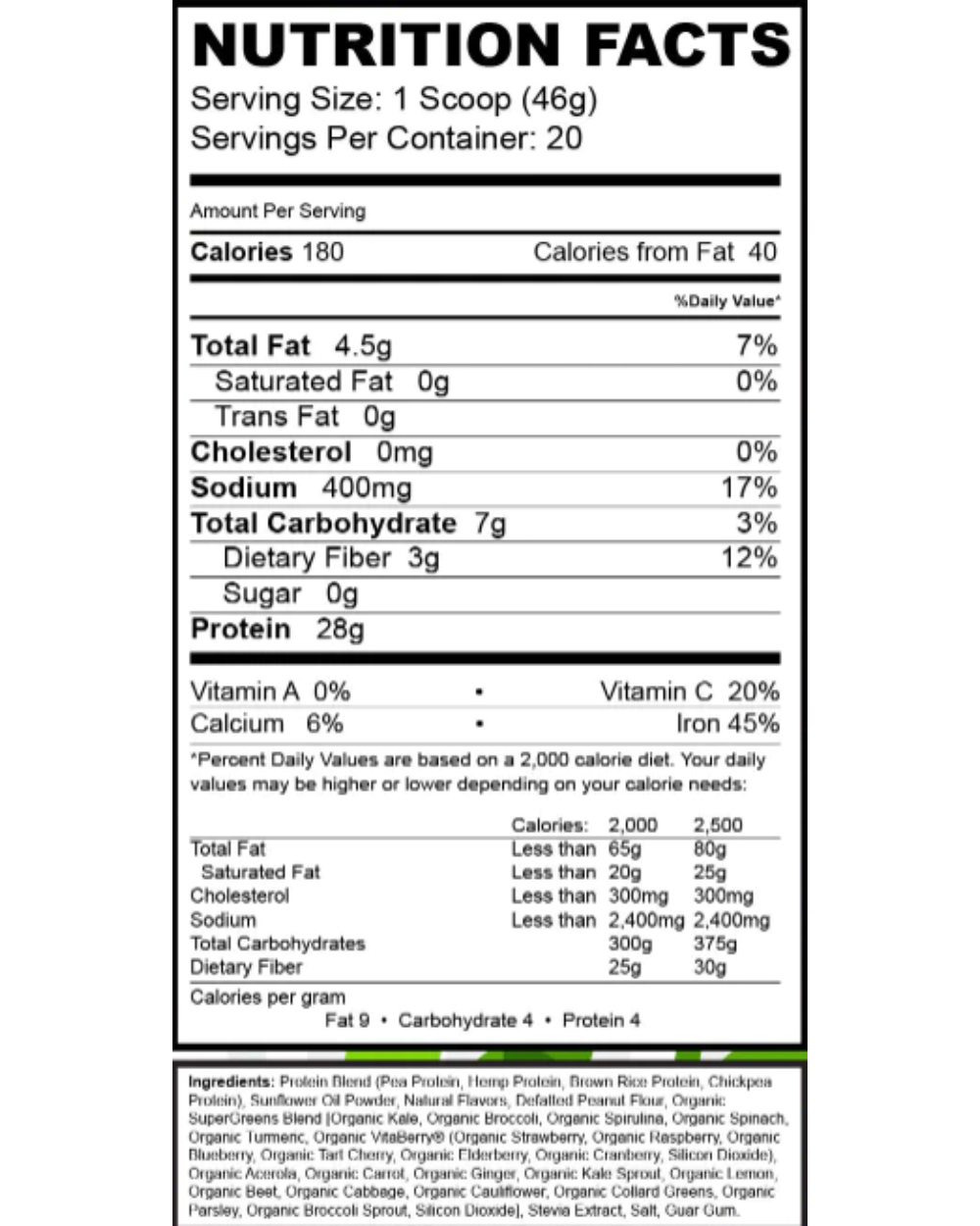 2lb Phyto Perfect (Plant Based) - Call For In Store Pricing