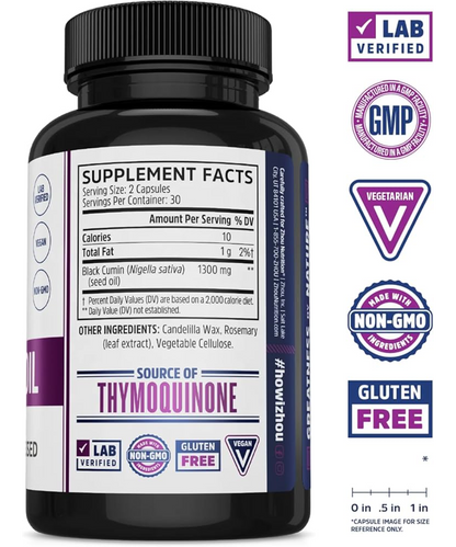 Black Seed Oil 1300mg caps