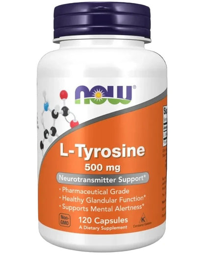 Now L-Tyrosine 500 mg 120 caps