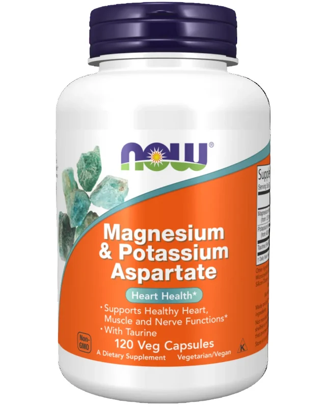 Now Mag/Potassium aspartate 120 v caps