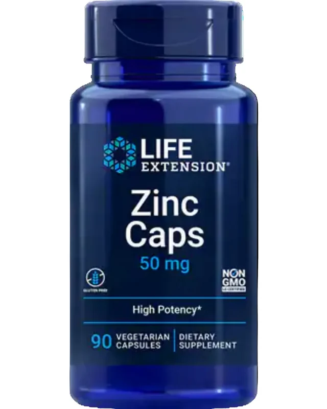 Zinc Caps | 50 mg, 90 vegetarian capsules