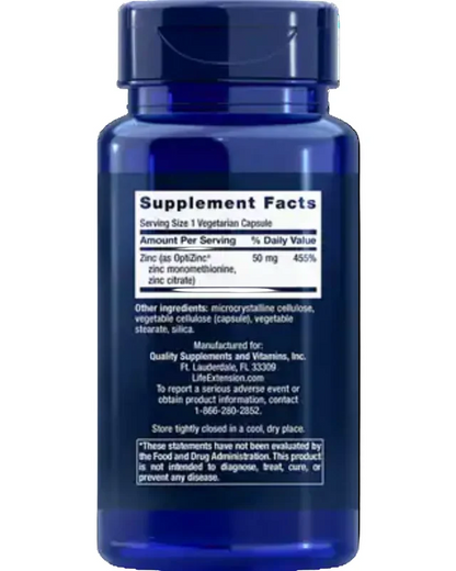 Zinc Caps | 50 mg, 90 vegetarian capsules