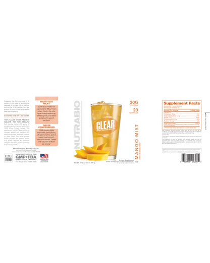 Clear Whey 1.1lb  Nutra Bio