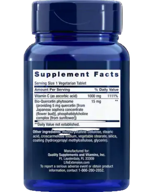 Vitamin C and Bio-Quercetin Phytosome, 60 vegetarian tablets