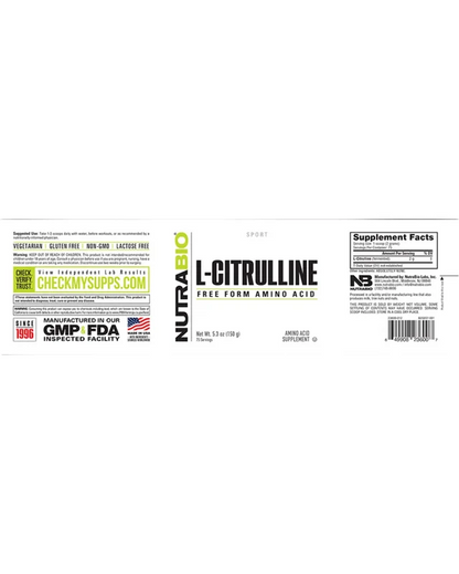 L-Citrulline 150g (nutrabio)