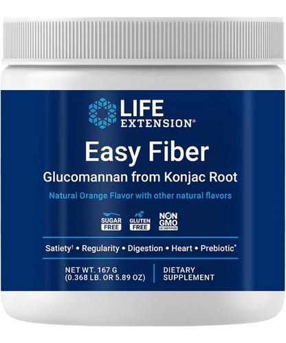 Easy Fiber Glucomannan from Konjac Root (orange flavored)