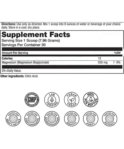 Extra Strength Magnesium Glycinate Powder