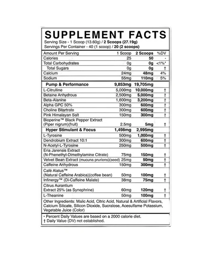 Defy Hyperstimulant Pre-Workout