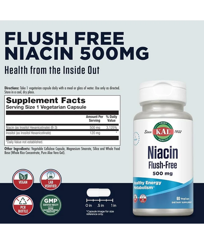 Niacin 500mg Flush Free