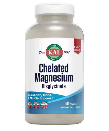 Chelated Magnesium Glycinate 180 Tablets