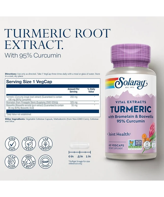 Turmeric w/ Bromelain 200mg