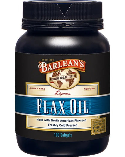Barlean 100ct Lignan Flax Caps