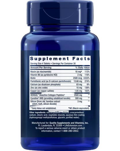 Hair, Skin, & Nails Collagen Plus Formula (Life Extension)
