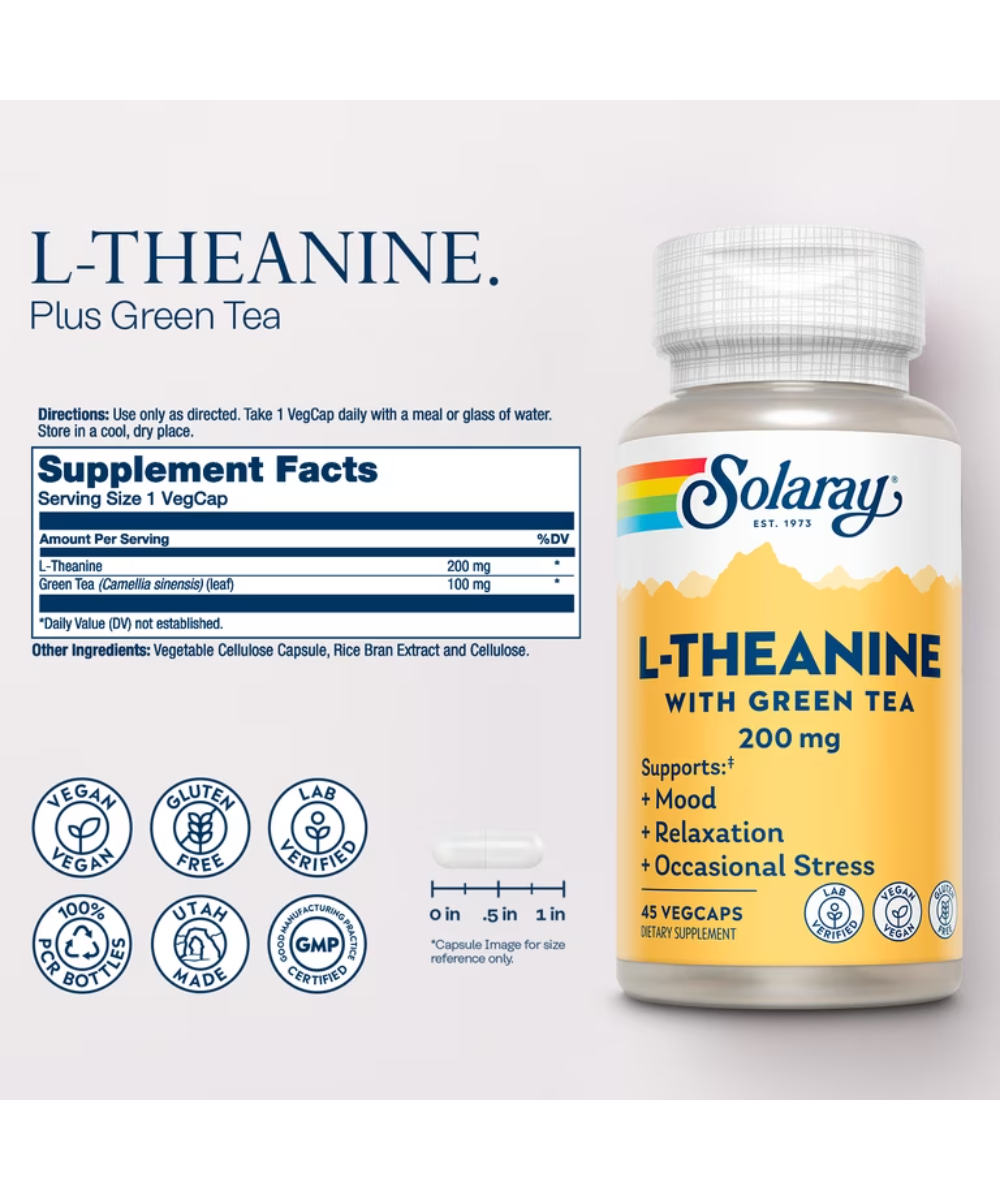 L-Theanine with Green Tea 200 mg