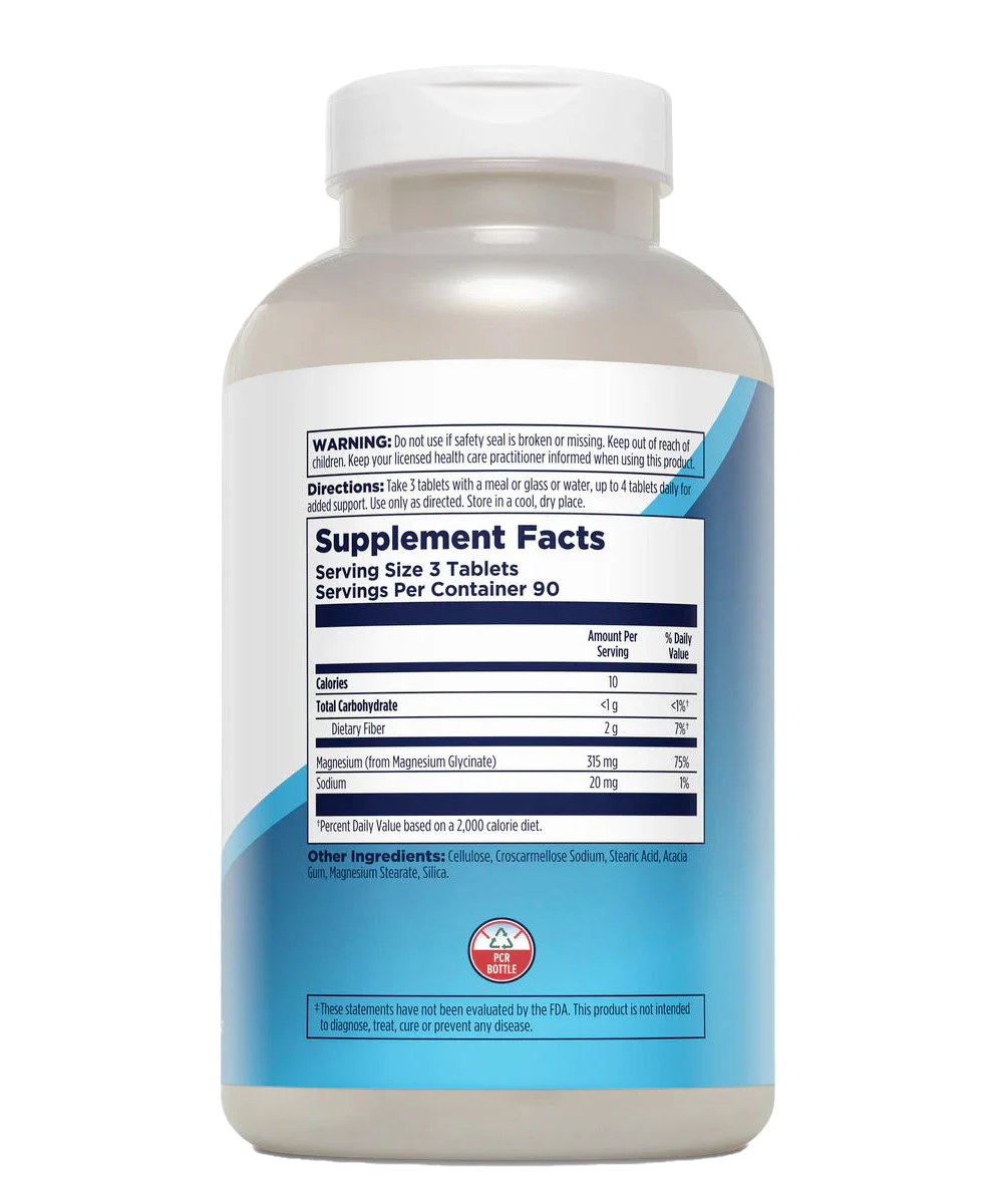 Chelated Magnesium Glycinate 180 Tablets