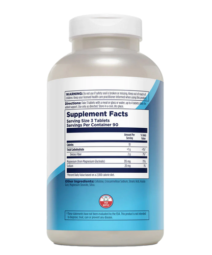 Chelated Magnesium Glycinate 180 Tablets