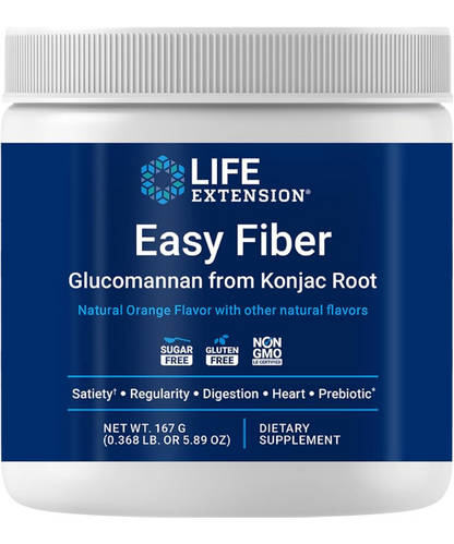 Easy Fiber Glucomannan from Konjac Root (orange flavored)