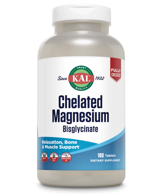 Chelated Magnesium Glycinate 180 Tablets
