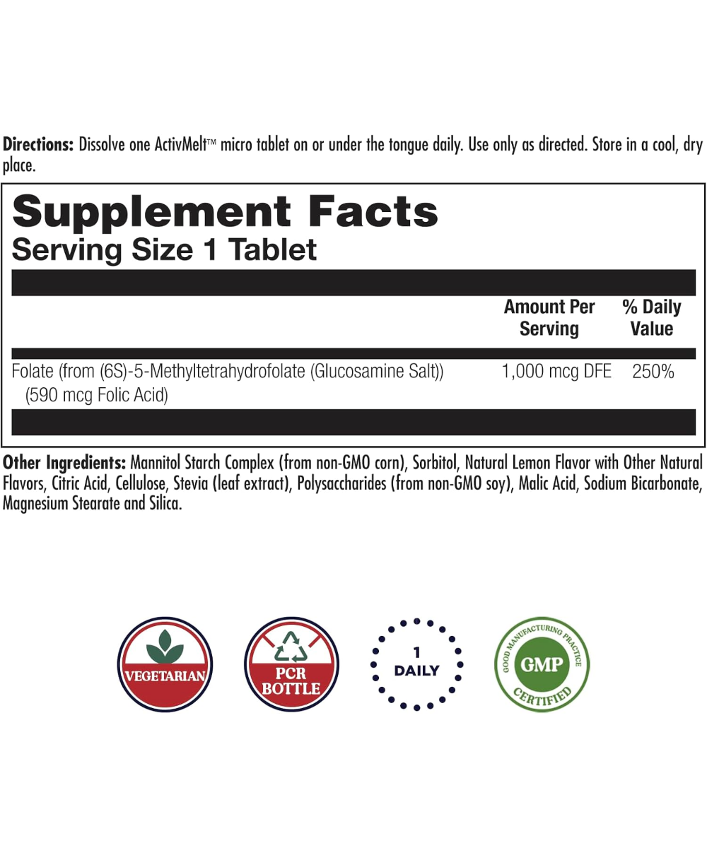 Methyl Folate 1000mcg