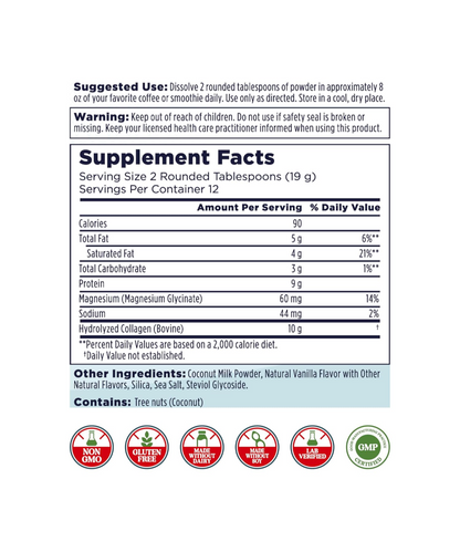 Magnesium Glycinate Collagen Creamer