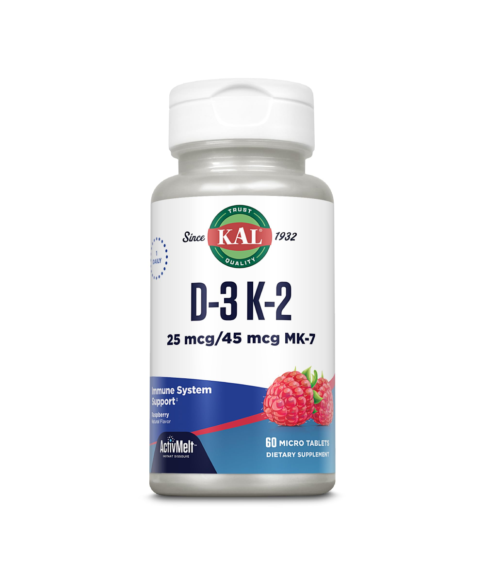 25mcg D3 + 45mcg K2