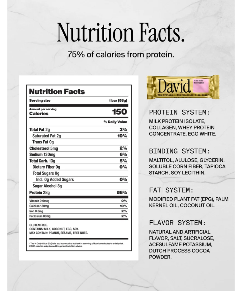David Protein Bar Case/12