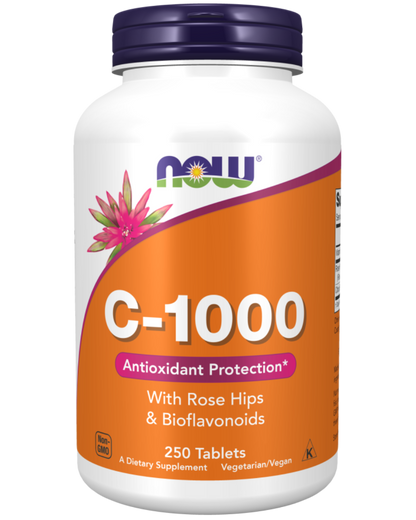 C-1000 250 ct W rose Hips + Bioflavonoids