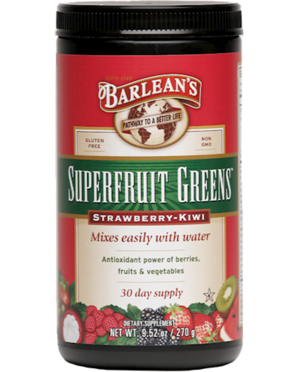 Barleans Strawberry Kiwi Greens