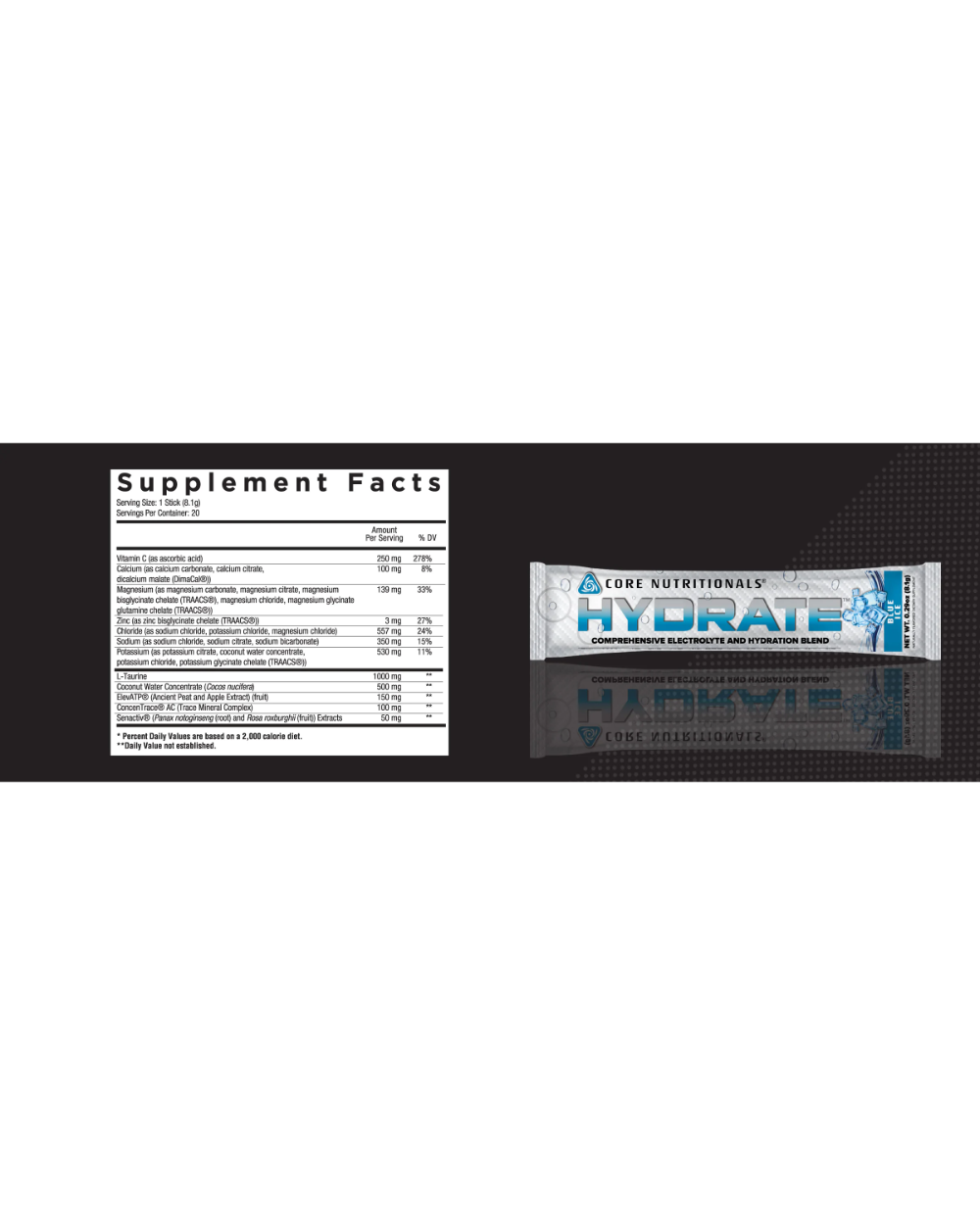 Hydrate 20 servings (Core Nutritionals)