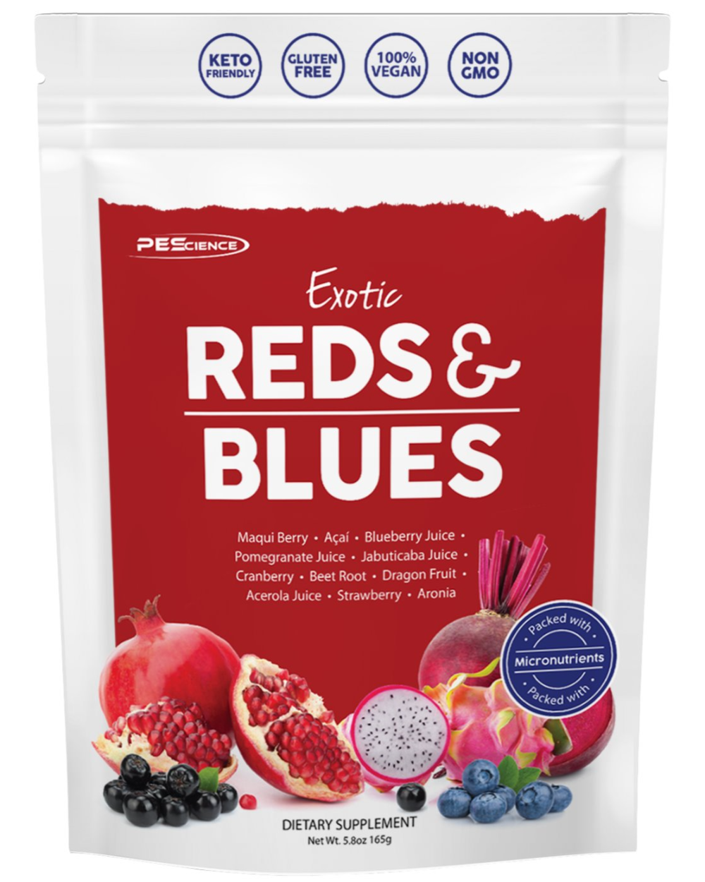 Pes exotic Reds and Blues