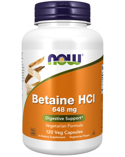 Betaine HCL 120caps (NOW)
