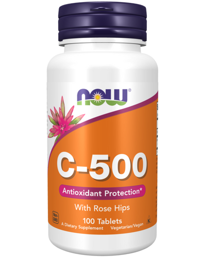 Now Vitamin C-500 W Rose Hips (0670)