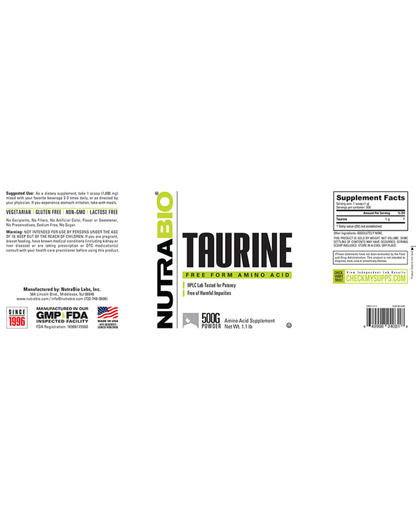 Taurine Powder (nutrabio)