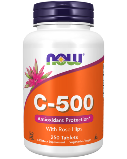 Now Vitamin C-500 W Rose Hips (0672)